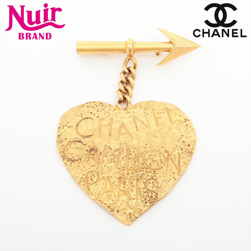 CHANEL シャネル ブローチ 93A 1993 矢 ココマーク ハート【中古