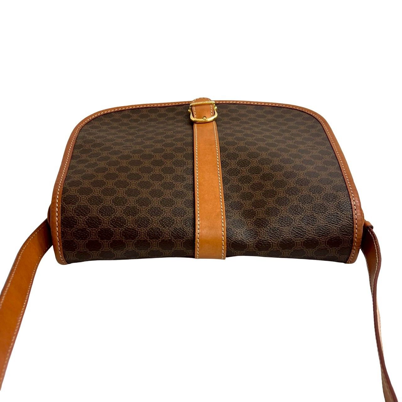 極 美品 CELINE セリーヌ ヴィンテージ マカダム ブラゾン 柄 レザー 本革 ショルダーバッグ ポシェット サコッシュ ブラウン 21739 CELINE - 極 美品 CELINE セリーヌ ヴィンテージ マカダム ブラゾン 柄
