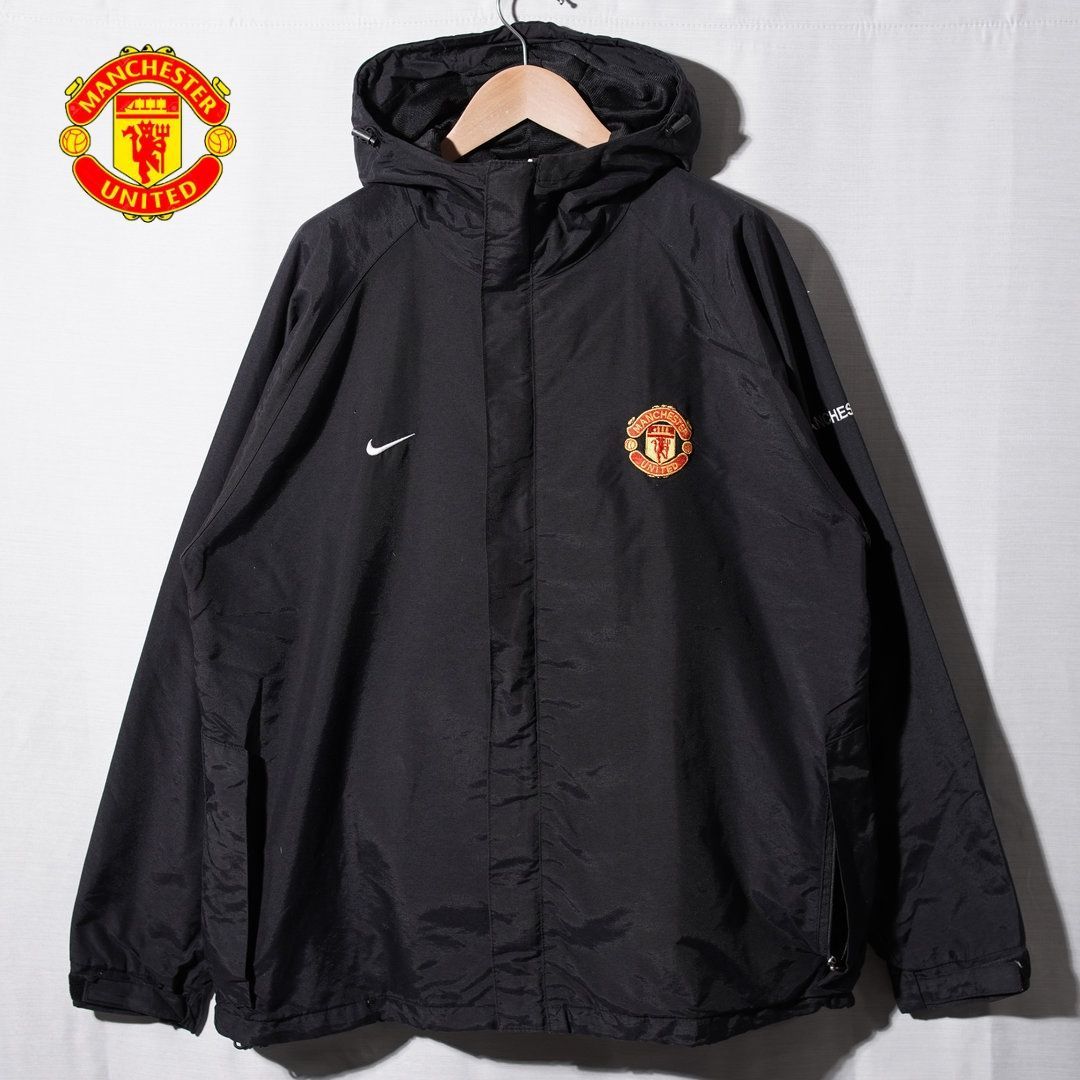 ☆人気　ナイキ　マンチェスターユナイテッド　ナイロンジャケット　ブラック　XL ナイキ NIKE マンチェスター ユナイテッド Manchester United ナイロン