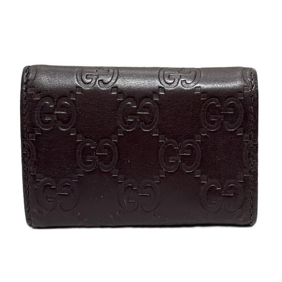 GUCCI(グッチ) キーケース シマライン 138093 ダークブラウン 6連