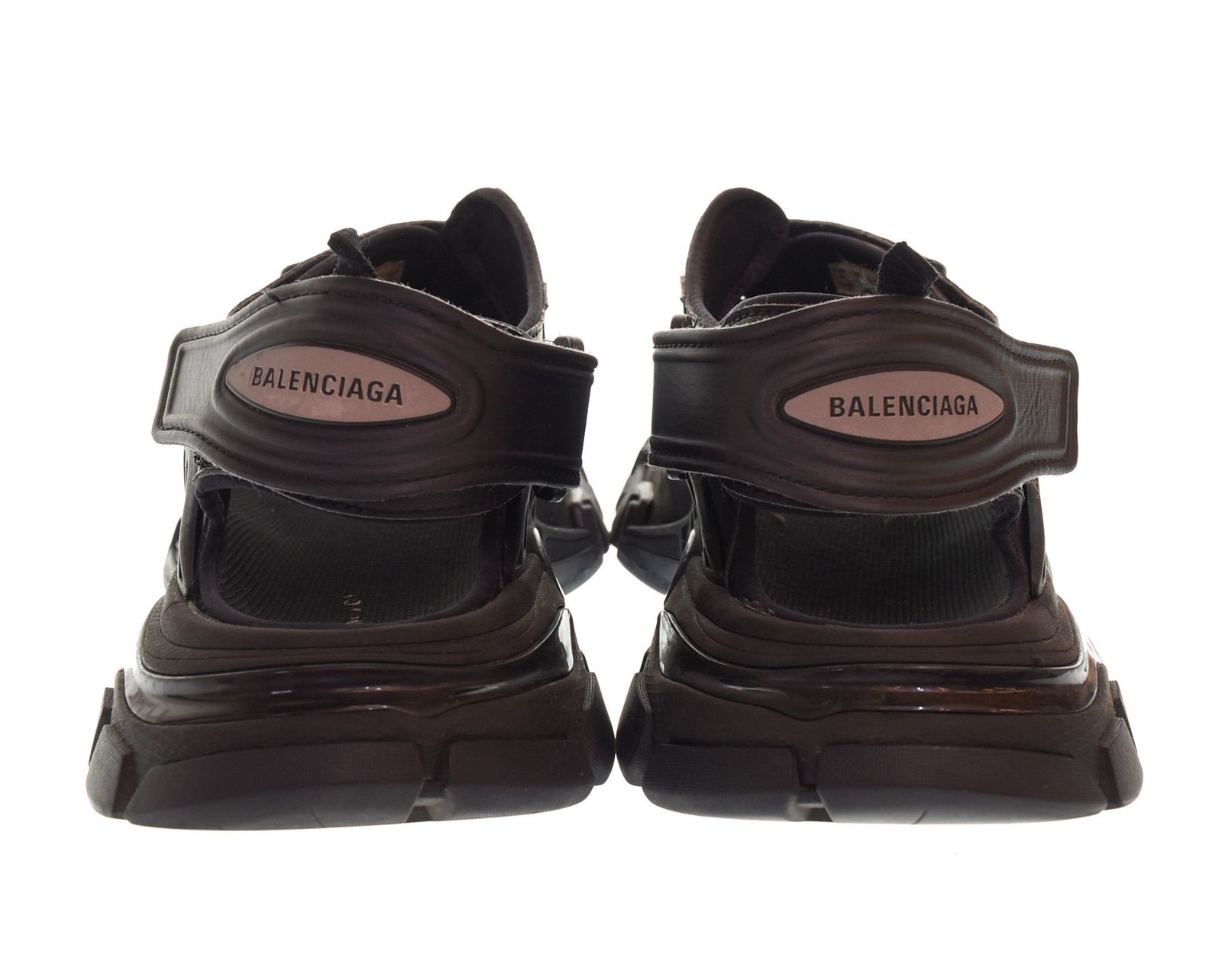 BALENCIAGA スポーツサンダル ブラック バレンシアガ BALENCIAGA Track Sandal トラックレザーサンダル 617542