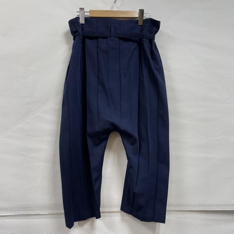 イッセイミヤケ プリーツ サルエル パンツ M164FF301 ウエスト リボン