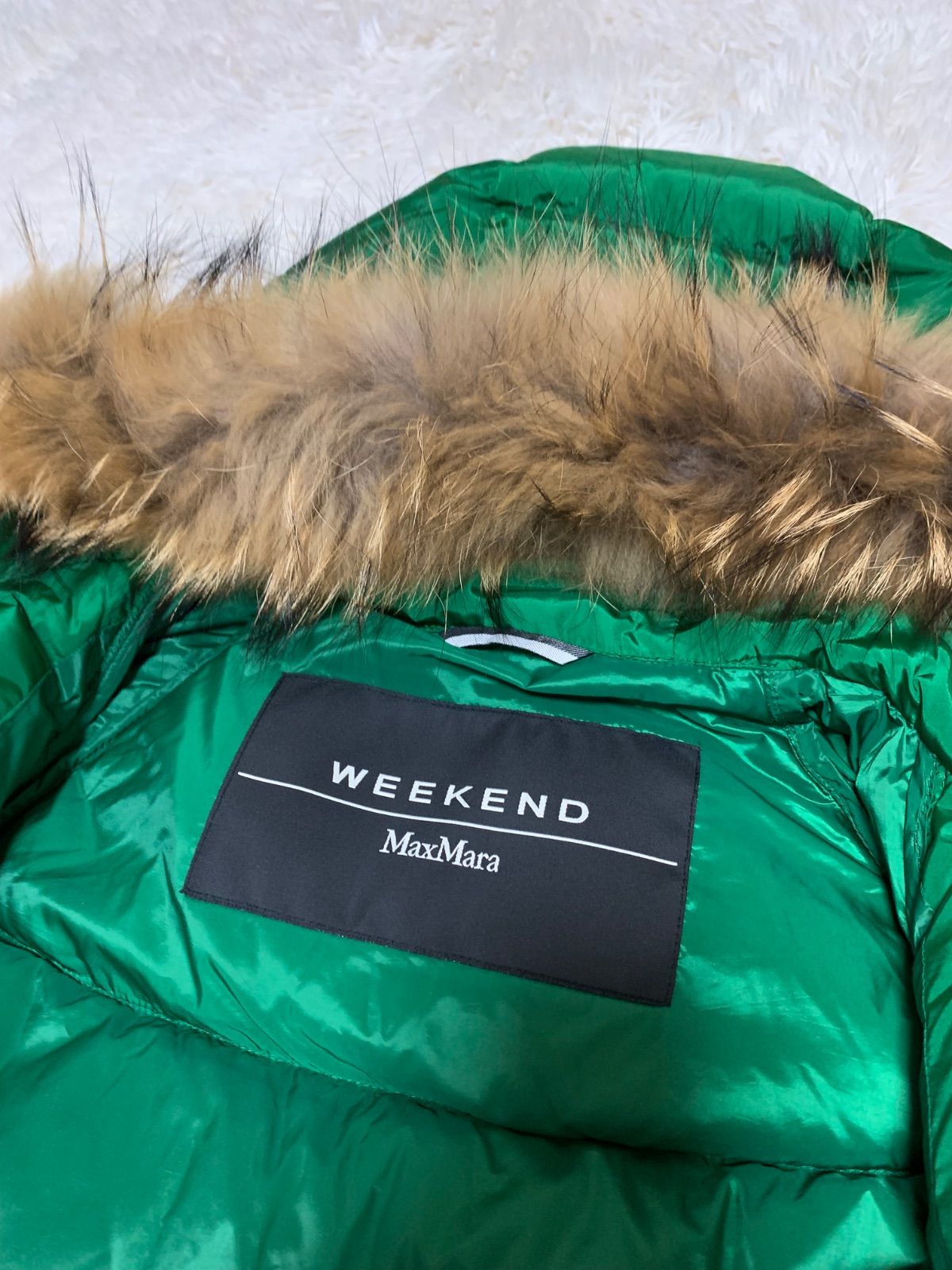 WEEKEND MAX MARA EXTRA HEAVY PADDING ダウンジャケット ファー付き 
