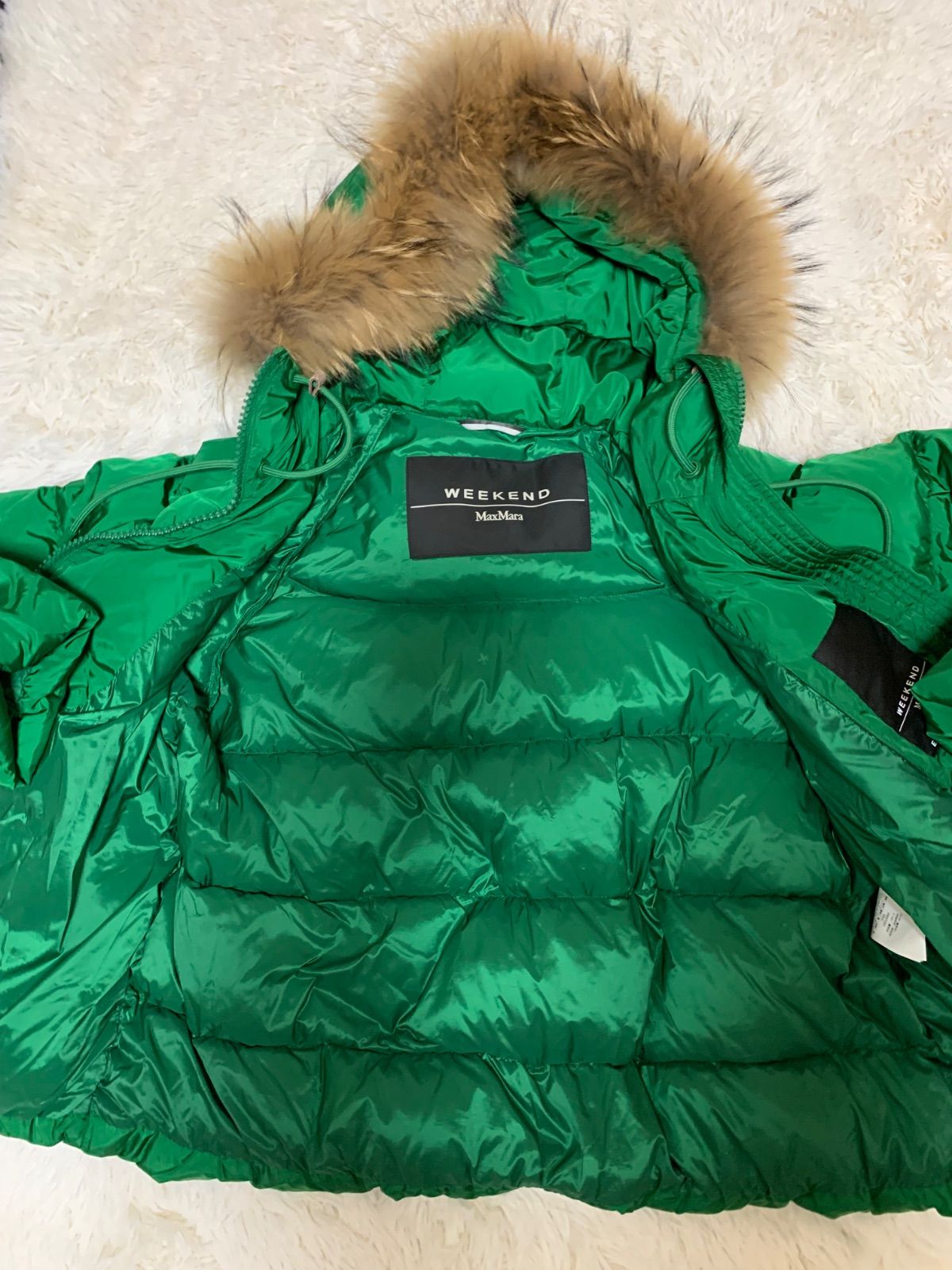 WEEKEND MAX MARA EXTRA HEAVY PADDING ダウンジャケット ファー付き 