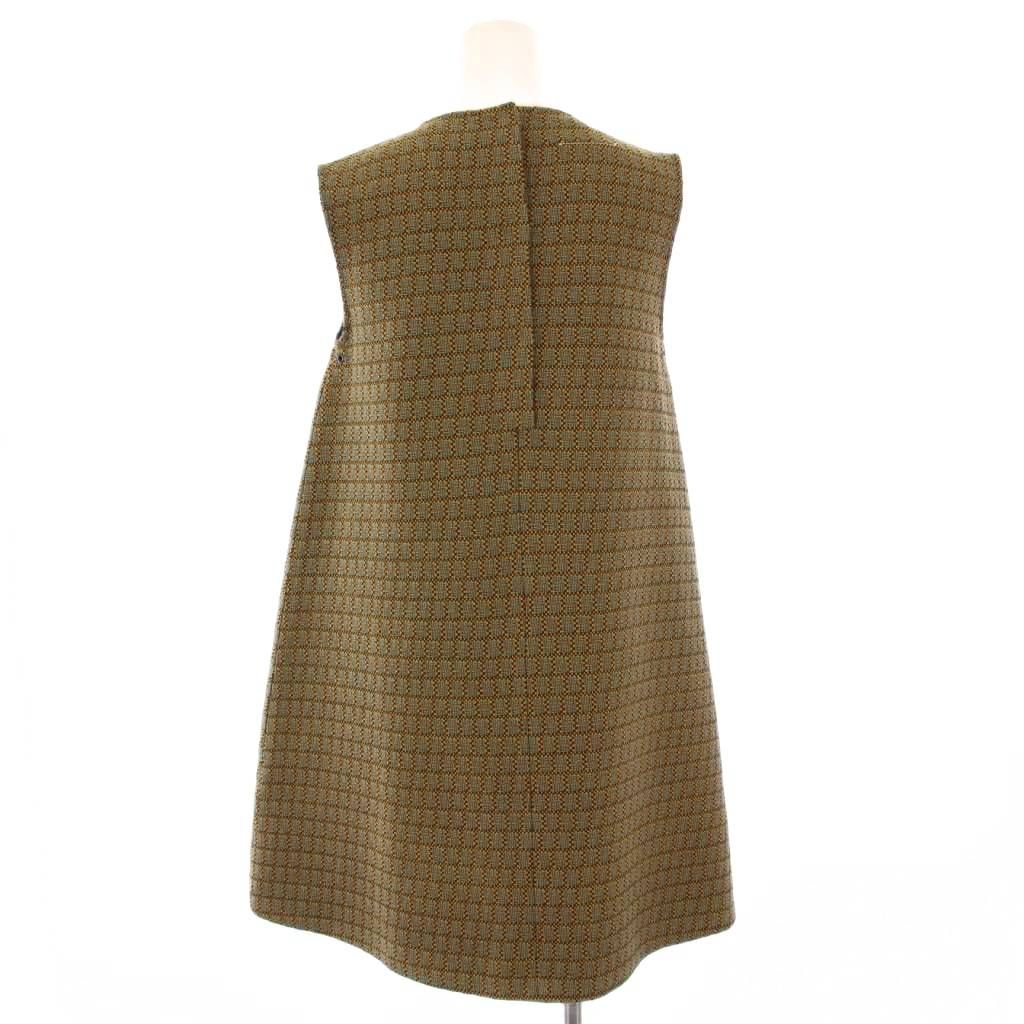 【中古】エムエムシックス メゾンマルジェラ フレアワンピース ひざ丈 ノースリーブ クルーネック 38 マルチカラー エムエムシックス メゾンマルジェラ MM6 Maison Margiela フレア