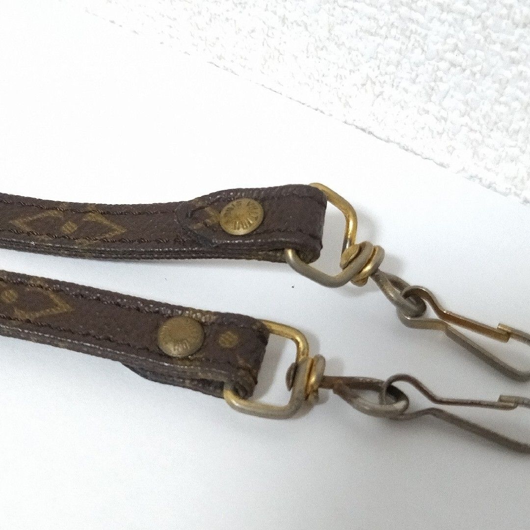 ルイヴィトン モノグラム ショルダーストラップ 極細 ロング ブラウン