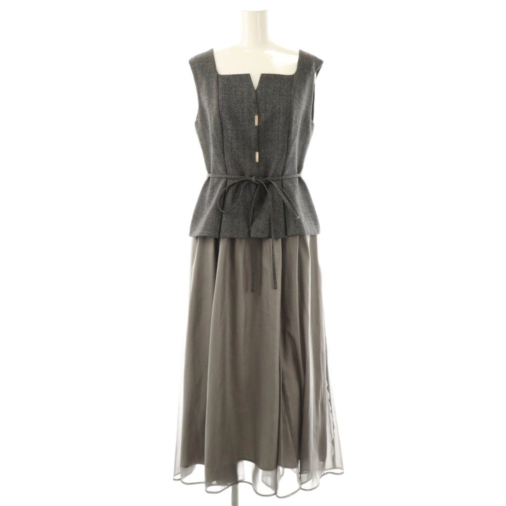 ジャスグリッティー JUSGLITTY 25AW ドッキングジャンスカワンピース