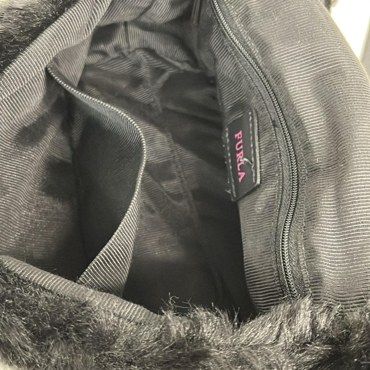 FURLA(フルラ) ショルダーバッグ美品 メトロポリス 黒 ラインストーン 