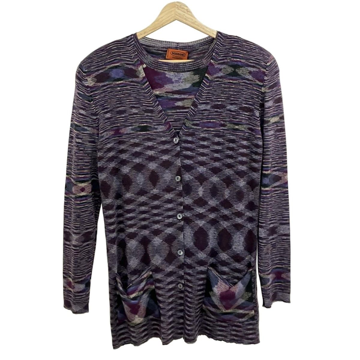 MISSONI(ミッソーニ) アンサンブル レディース美品 - パープル×グレー