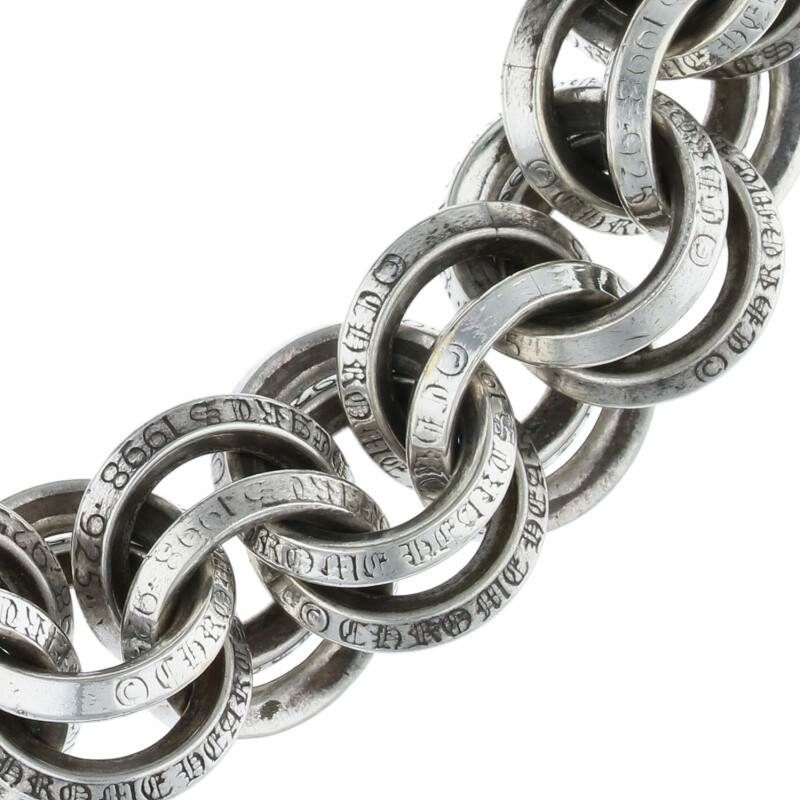 クロムハーツ 2 DOUBLE B RING/ダブルBリング シルバーブレスレット