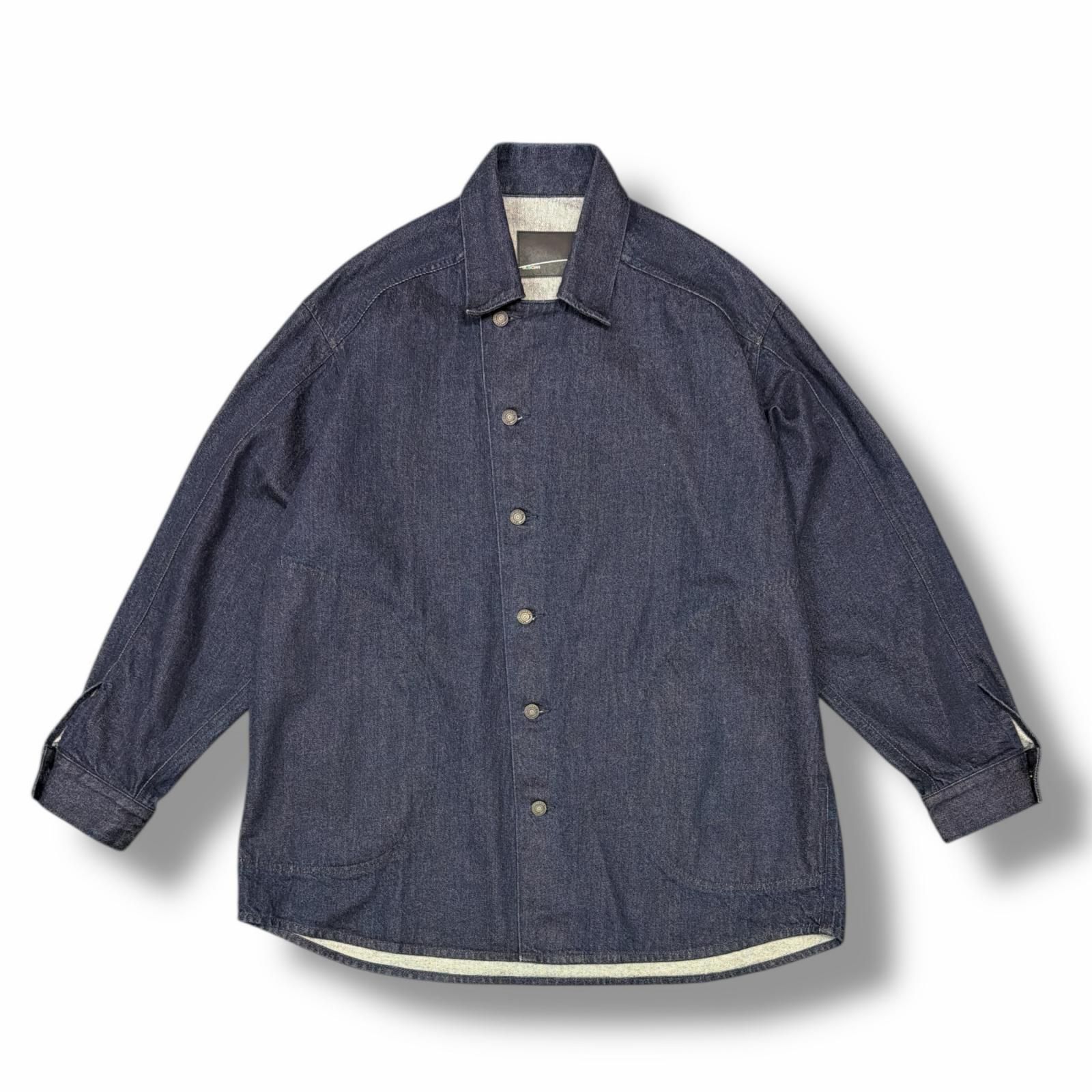 参考上代35200円 LAD MUSICIAN 12oz DENIM SHIRT JACKET デニムシャツ