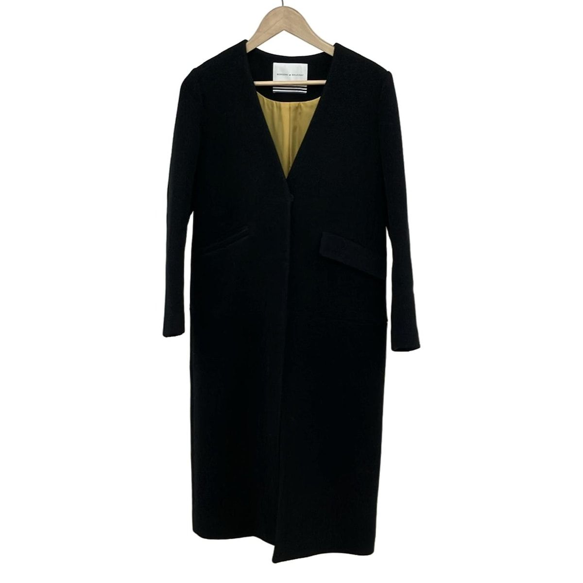 最終お値下！【新品】BORDERS at BALCONYコート36 BORDERS at BALCONY(ボーダーズアットバルコニー) コート サイズ36 S