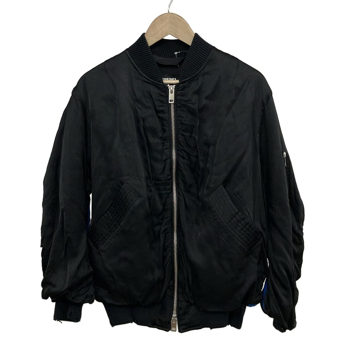 超メルカリ市限定　　定価102300円　DIESEL ブルゾン D-VINZ-S DIESEL(ディーゼル) ブルゾン サイズ8 M レディース - 黒 長袖/冬