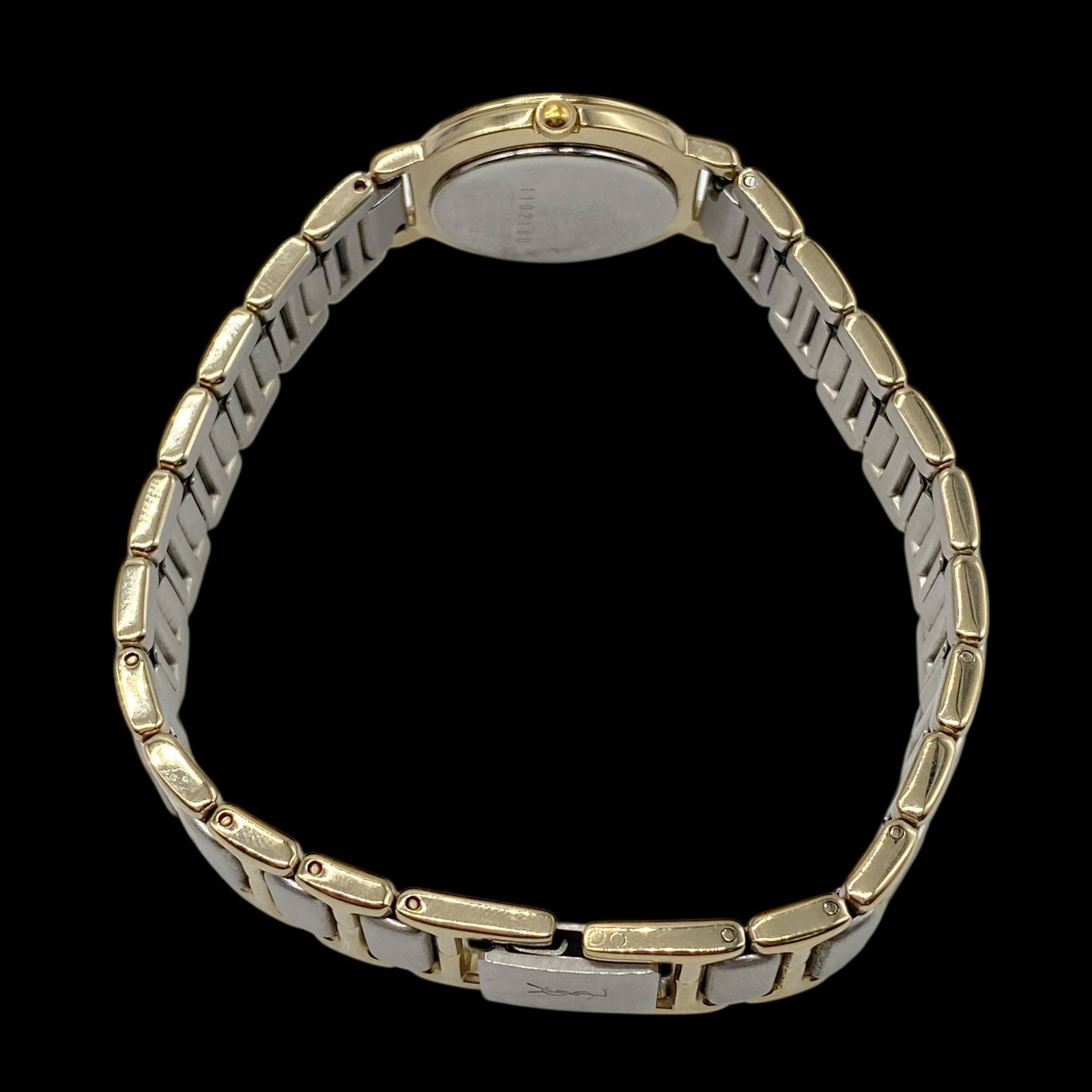 新品電池 稼働品 Yves Saint Laurent イヴサンローラン コンビ 腕時計