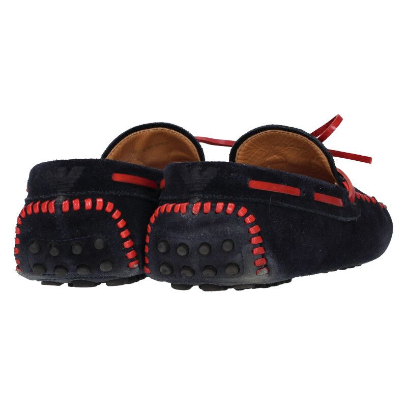 エンポリオアルマーニ スエードレザードライビングシューズ メンズ 8