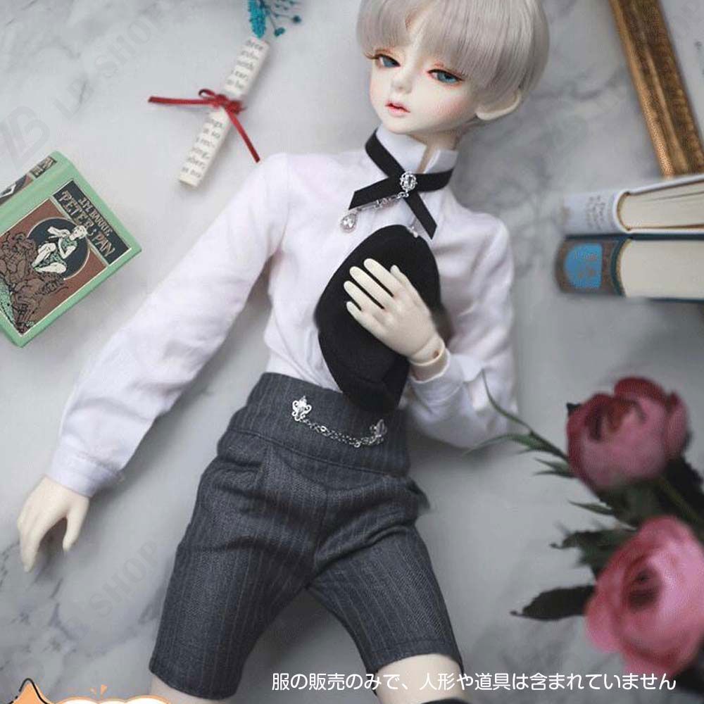 ドール服 1/4bjd 7点セット ダークゴシックアカデミック ダーク調