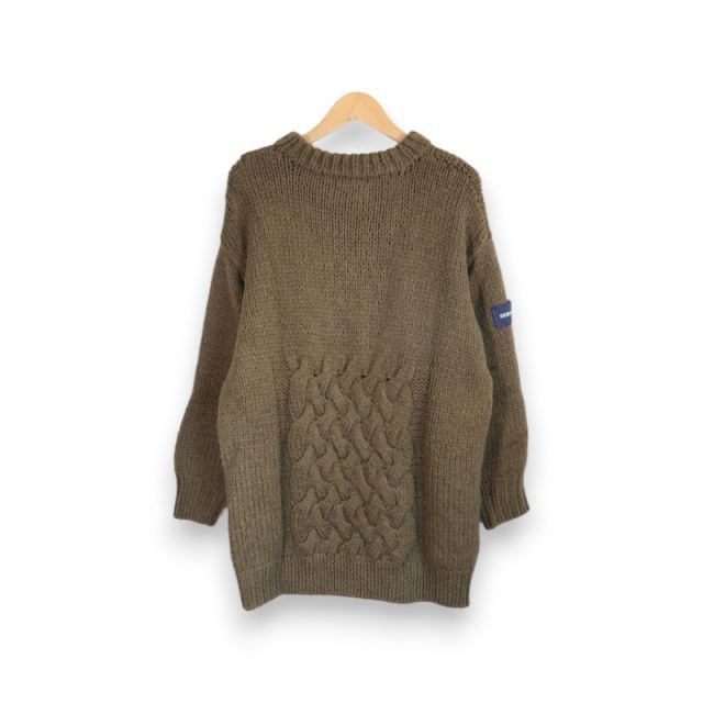 DESCENDANT 20aw FADED CABLE KNIT OLIVE サイズ2 202MADS-KNM02