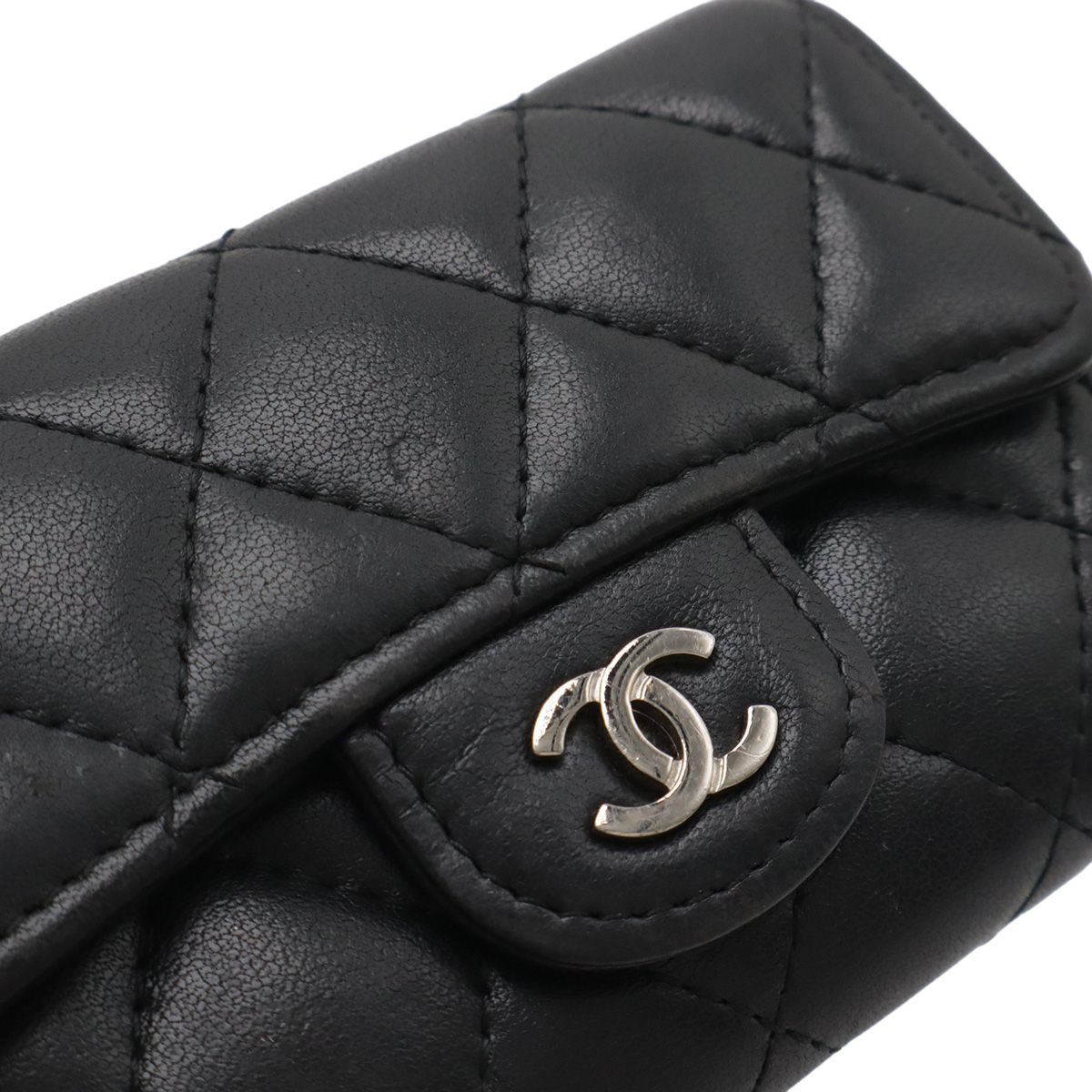 CHANEL シャネル クラシック フラップ カードケース マトラッセ ココ