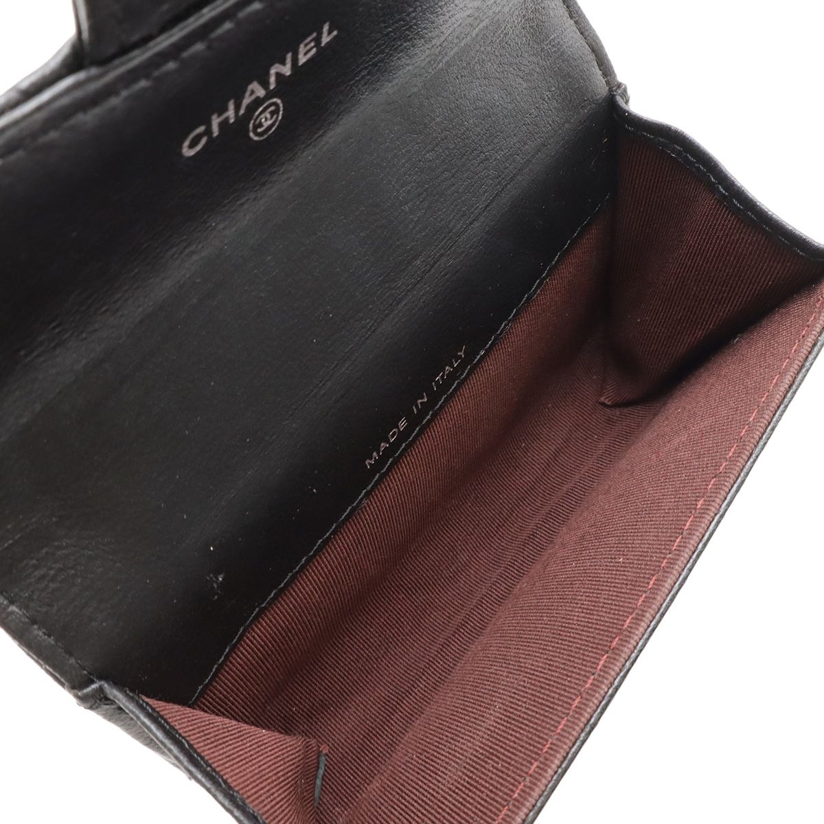 CHANEL シャネル クラシック フラップ カードケース マトラッセ ココ