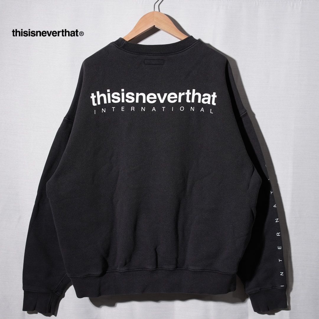 thisisneverthat スウェット XL ディスイズネバーザット thisisneverthat スウェット XL 相当 ブラック