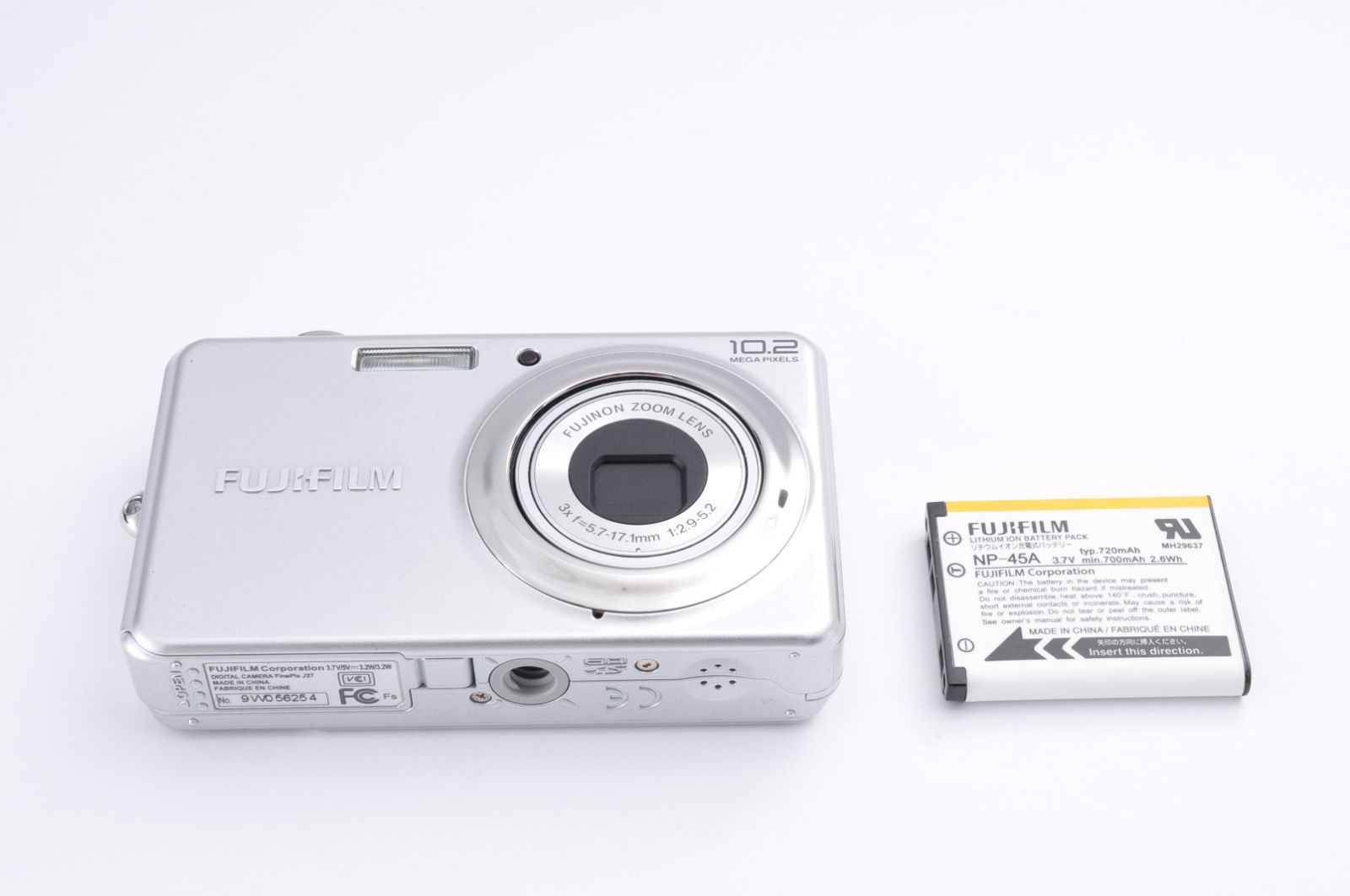 FUJIFILM 富士フイルム FinePix J27 FX-J27 シルバー コンパクト