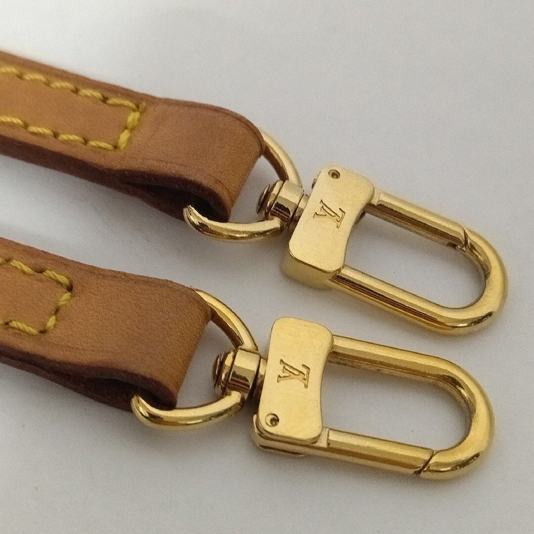 美品】ルイヴィトン ショルダーストラップ ヌメ革 調整不可 極細