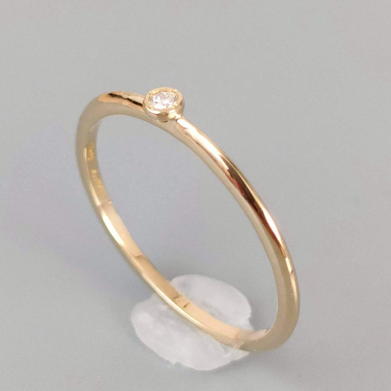 18金 K18 レディース アーカー 1Pダイヤリング 1.02g 11号 E35 - メルカリ