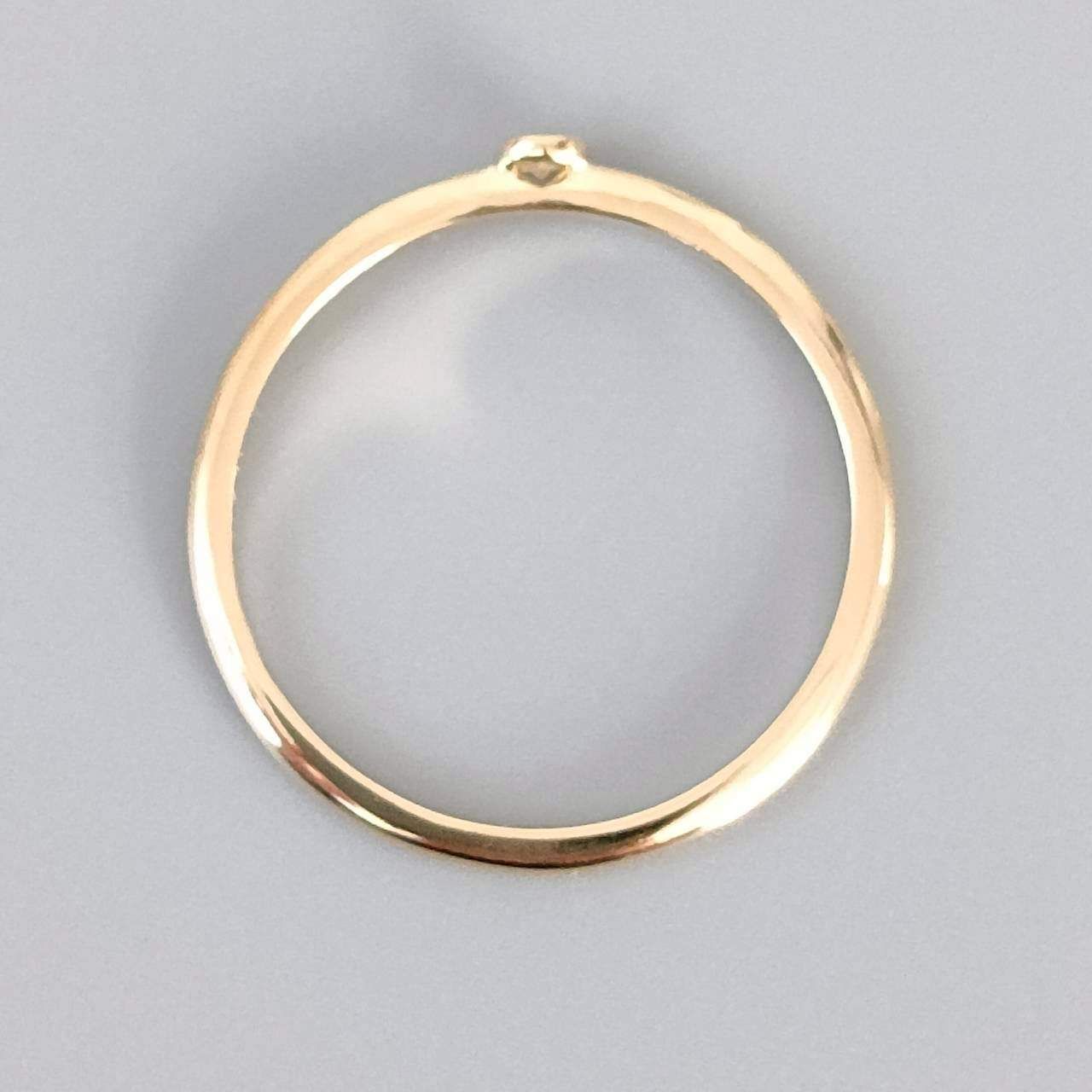 18金 K18 レディース アーカー 1Pダイヤリング 1.02g 11号 E35 - メルカリ