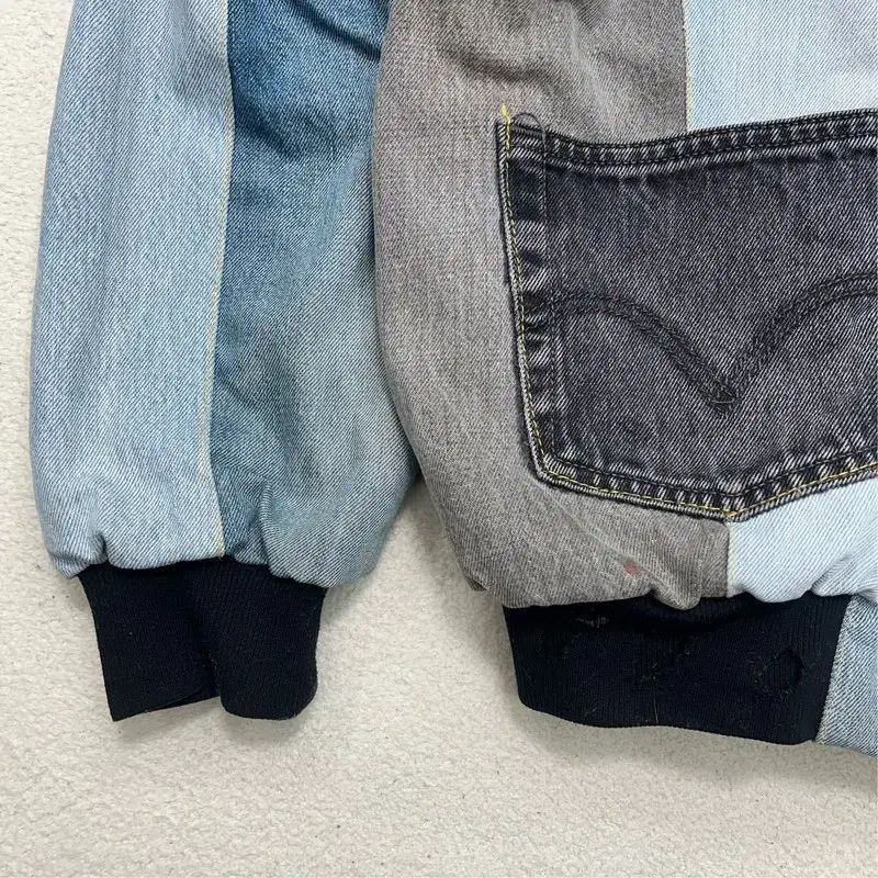 リーバイス リメイク パッチワーク 秋冬 デニムジャケット オーバー