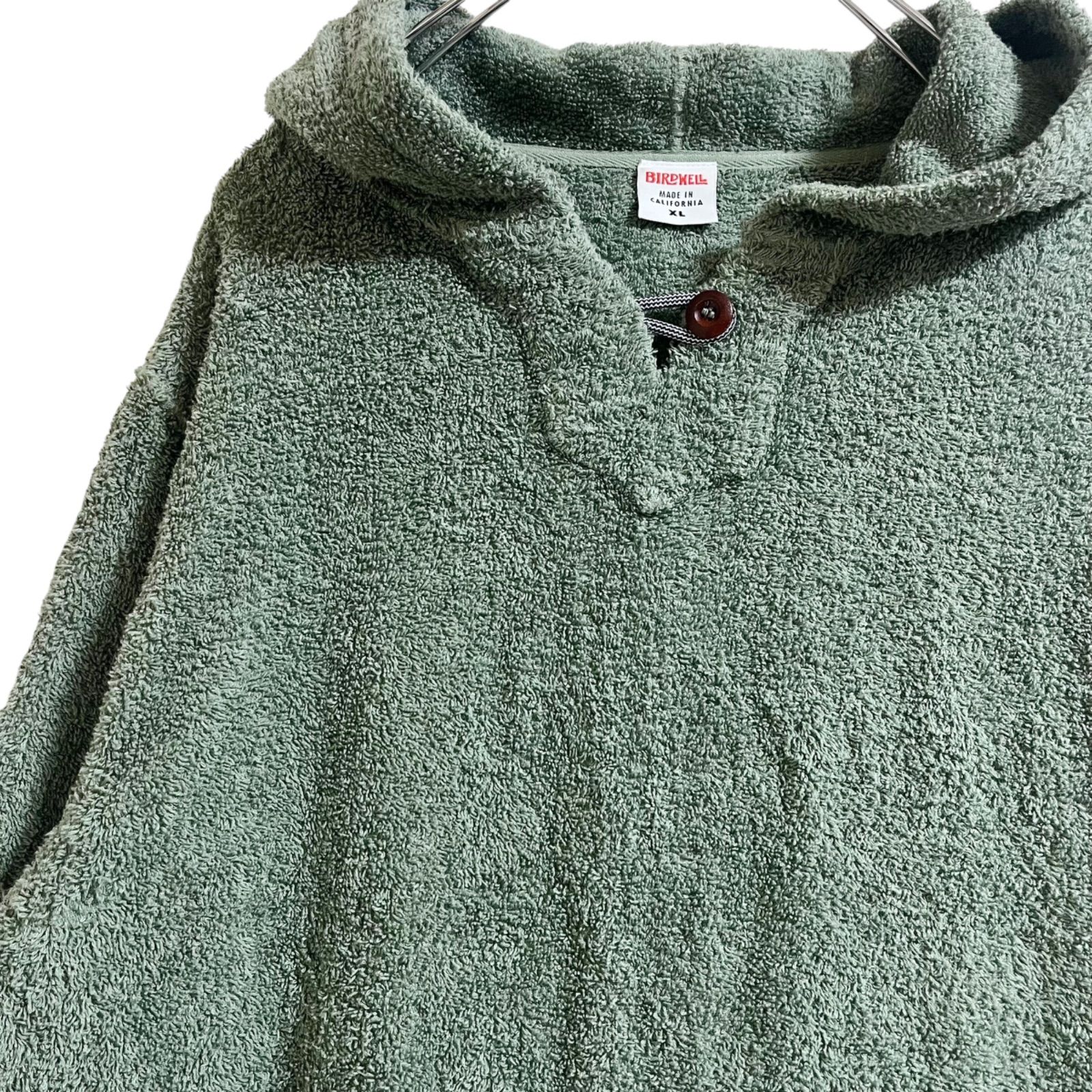 新品】BIRDWELL バードウェル パイルパーカー グリーン XL USA製 