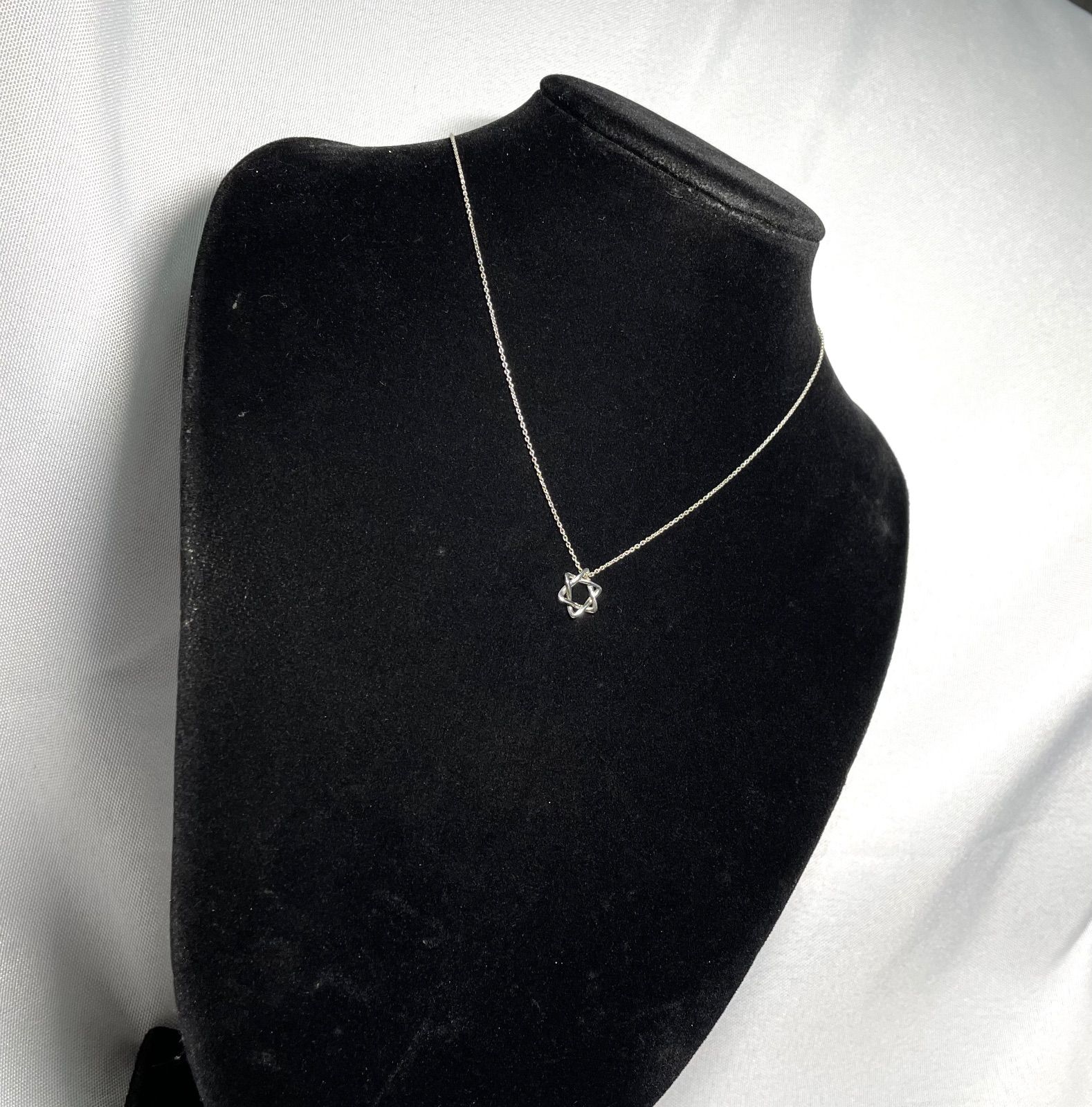 【極美品】Tiffany スターオブデイビッド ネックレス エルサペレッテミニ 美品 Tiffany ティファニー エルサペレッティ スターオブダビデ 六芒星