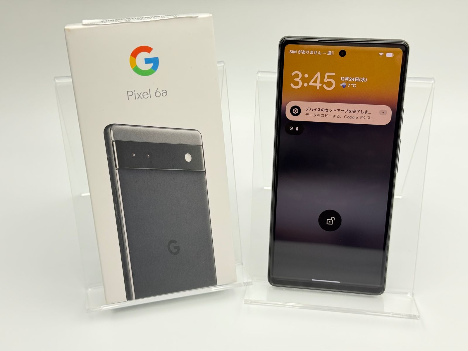 中古B】Google Pixel 6a 128GB Charcoal SIMフリー 白ロム pixel