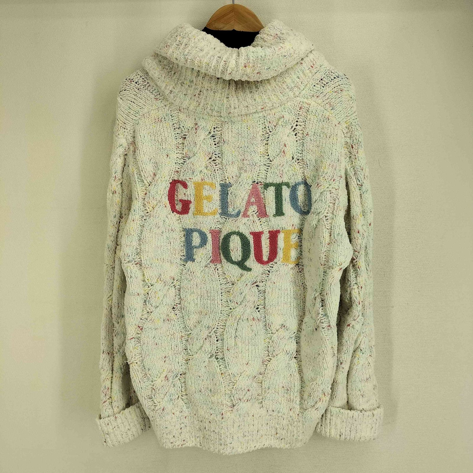 ジェラートピケ　カラースプレーアランショールカーディガン gelato pique（ジェラートピケ）の「【15th】カラースプレーアラン