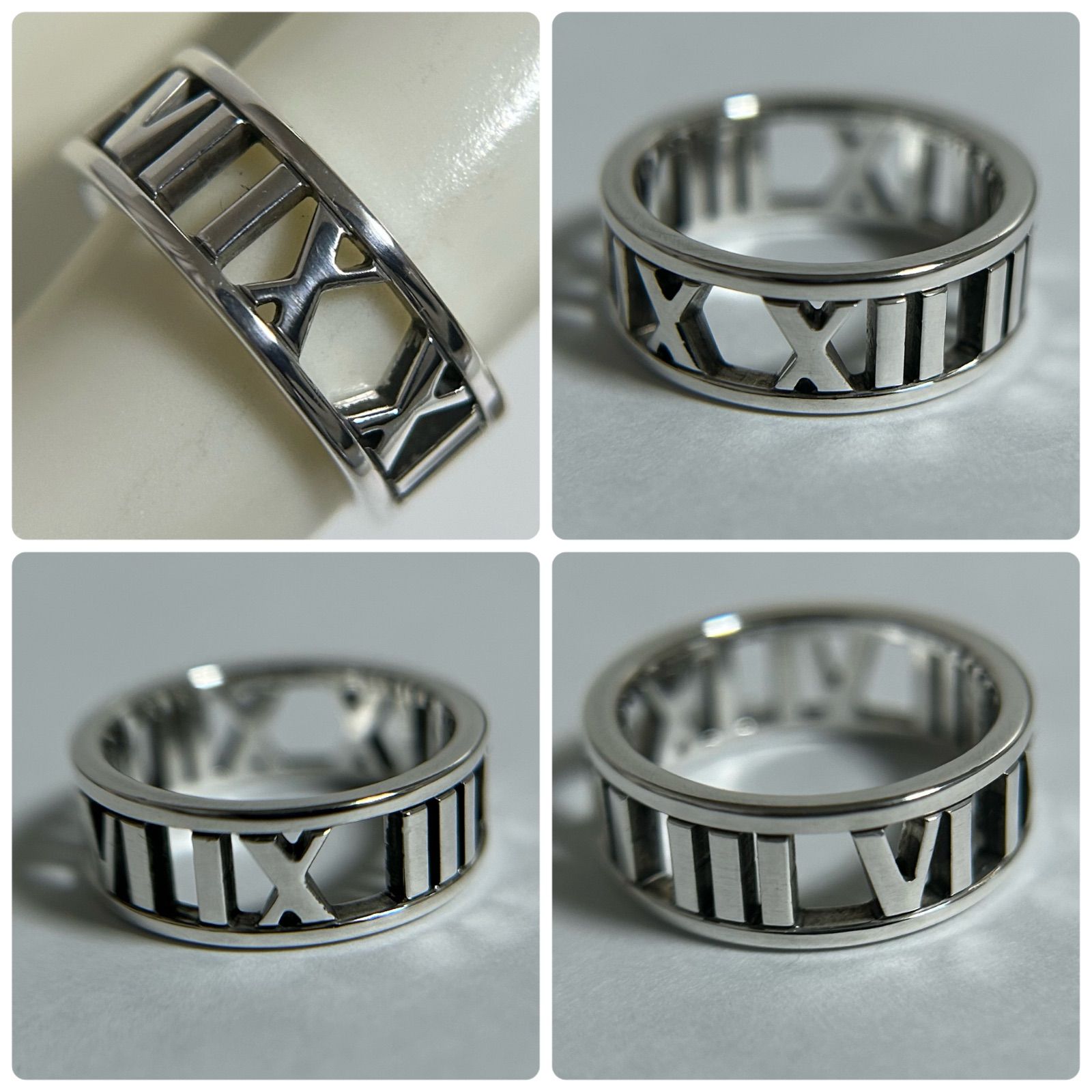 ティファニー リング 指輪 オープン アトラス 925 約8号 TIFFANY