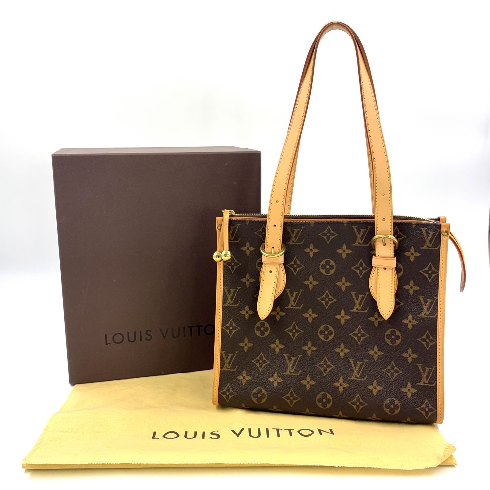 LOUIS VUITTON ポパンクール オ モノグラム モノグラム レザー×PVC
