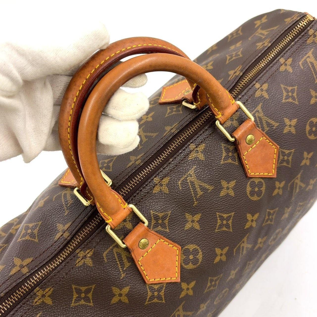 ✨良品✨ルイヴィトン ハンドバッグ スピーディ40 モノグラム ブラウン pvc LOUIS VUITTON スピーディ40 モノグラム モノグラム レザー×PVC