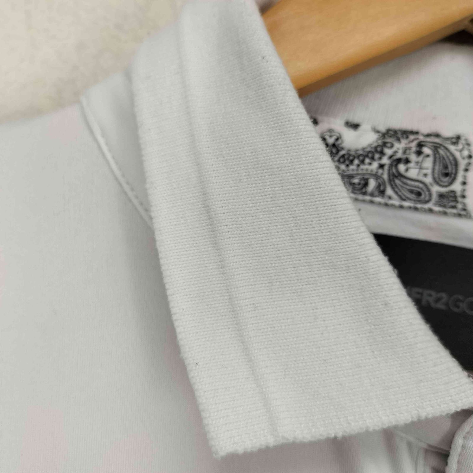 FR2GOLF エフアールツー バックプリント ボーダー ポロシャツ M 黒白 FR2GOLF エフアールツー バックプリント ボーダー ポロシャツ M 黒白