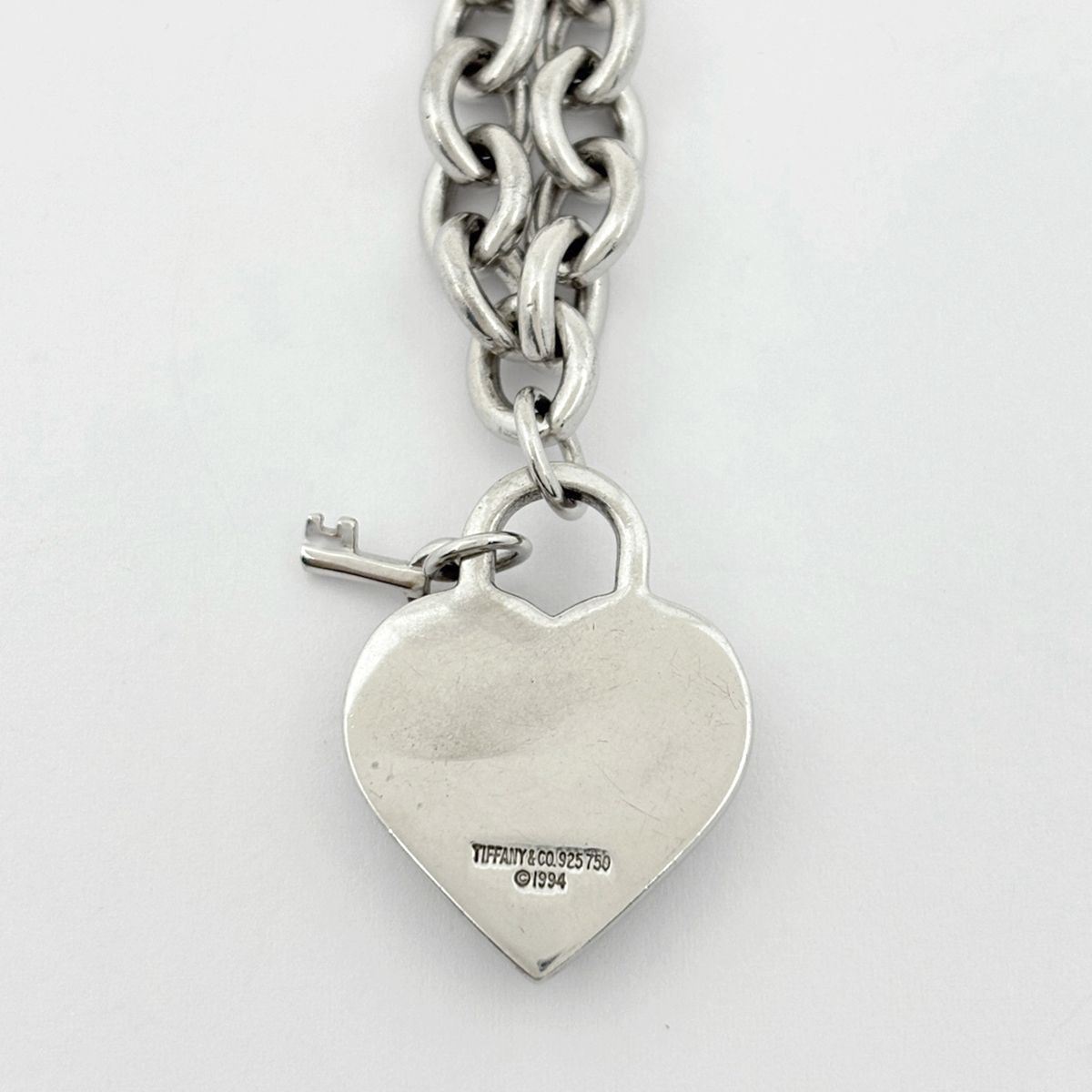 【TIFFANY】ティファニー ハートロックキー ネックレス シルバー k18 TIFFANY】ティファニー ハートロックキー ネックレス シルバー k18