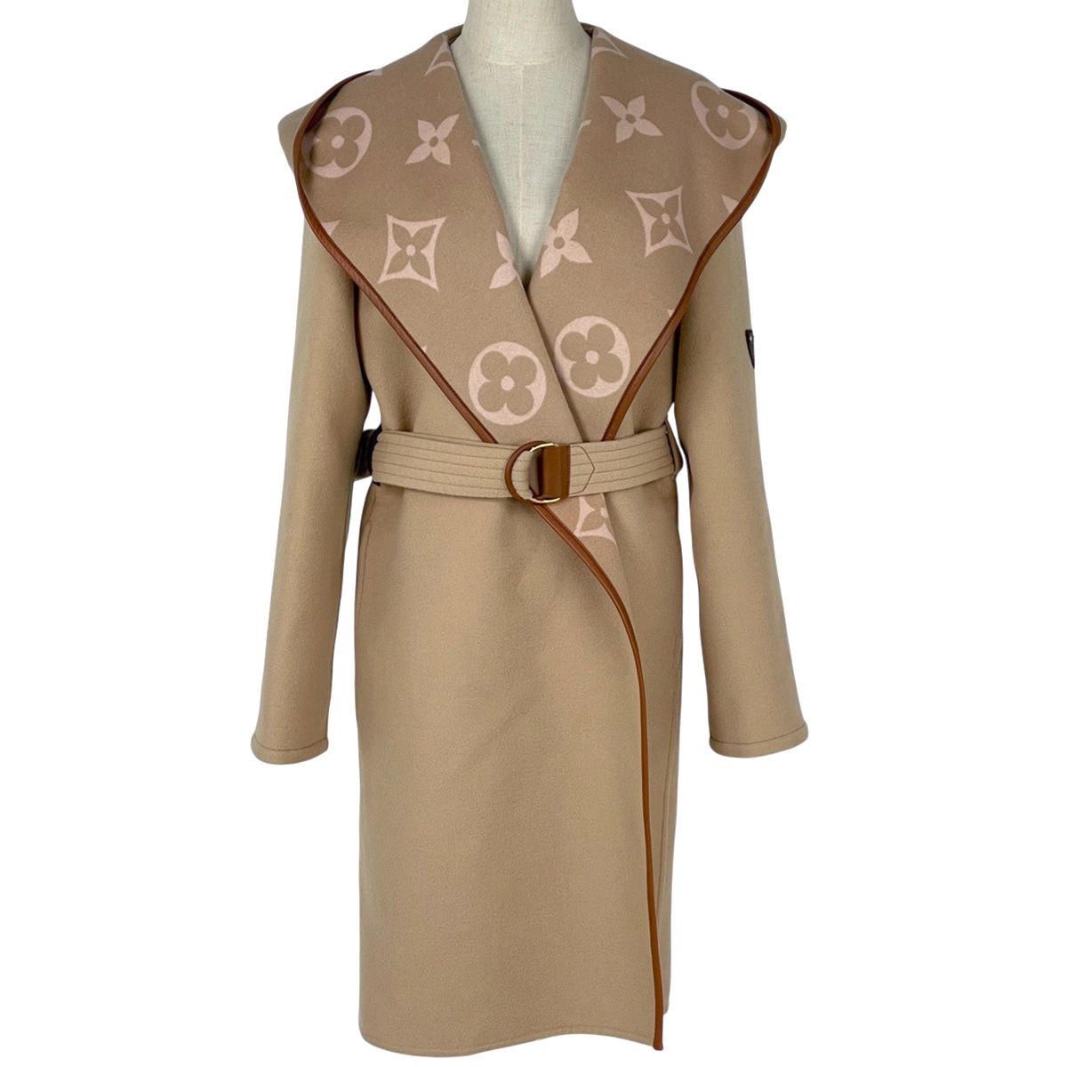 ルイ・ヴィトン Louis Vuitton フーデッド ラップコート ベルト付き