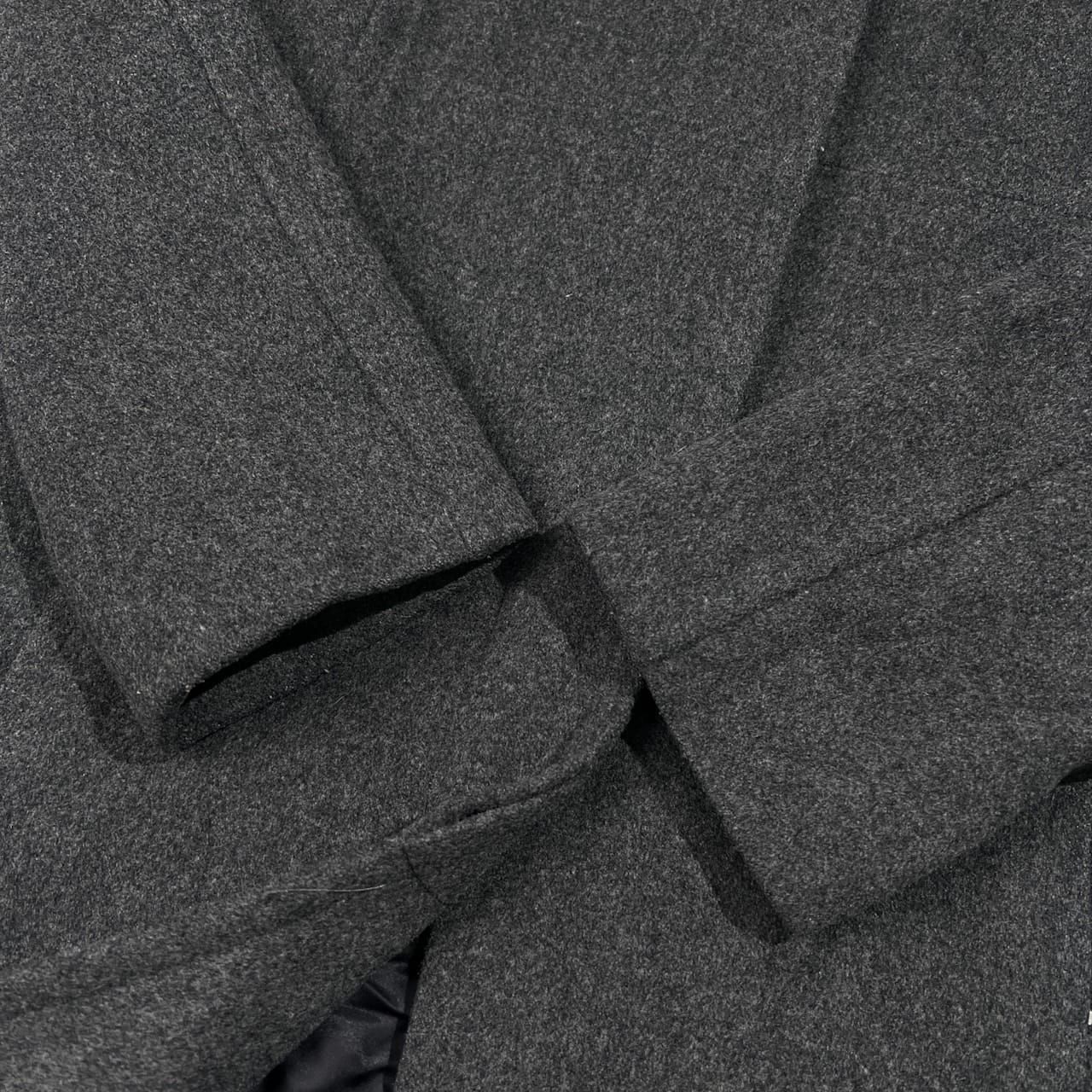 BURBERRY BLUE LABEL バーバリーブルーレーベル 襟ファー付き ウール