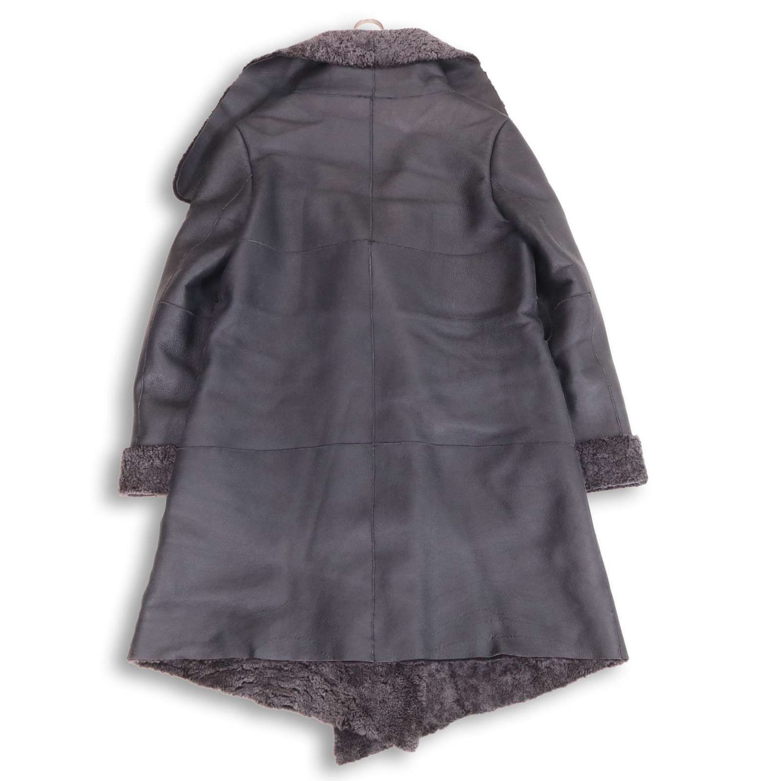 MERION メリオン 秋冬 羊革♪ 裏地ファー 高級 リアル ムートン コート