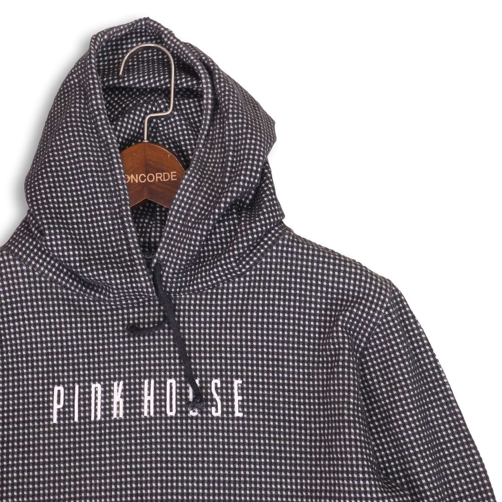 美品 ピンクハウス チェックパーカー コーデュロイ フード 紺 白秋冬ジャンパー 美品 ピンクハウス チェックパーカー コーデュロイ フード 紺 白秋冬