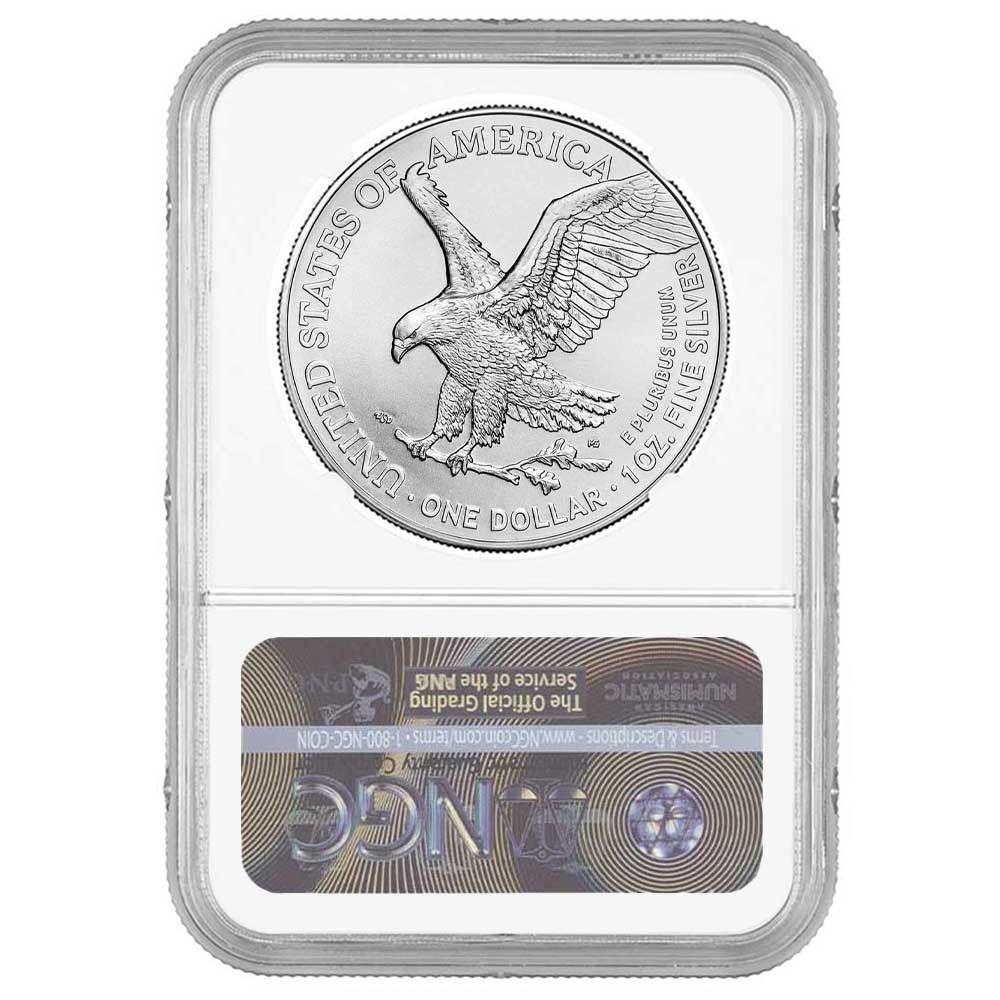 2022年 (W) 1ドル アメリカン シルバー イーグル NGC MS70 FDI