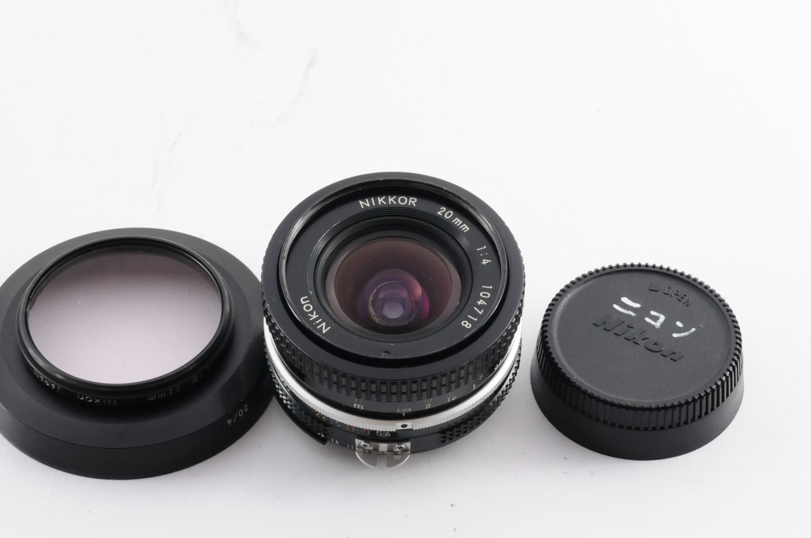 ニコン Nikon Ai NIKKOR 20mm F4 1:4 MF マニュアル カメラレンズ