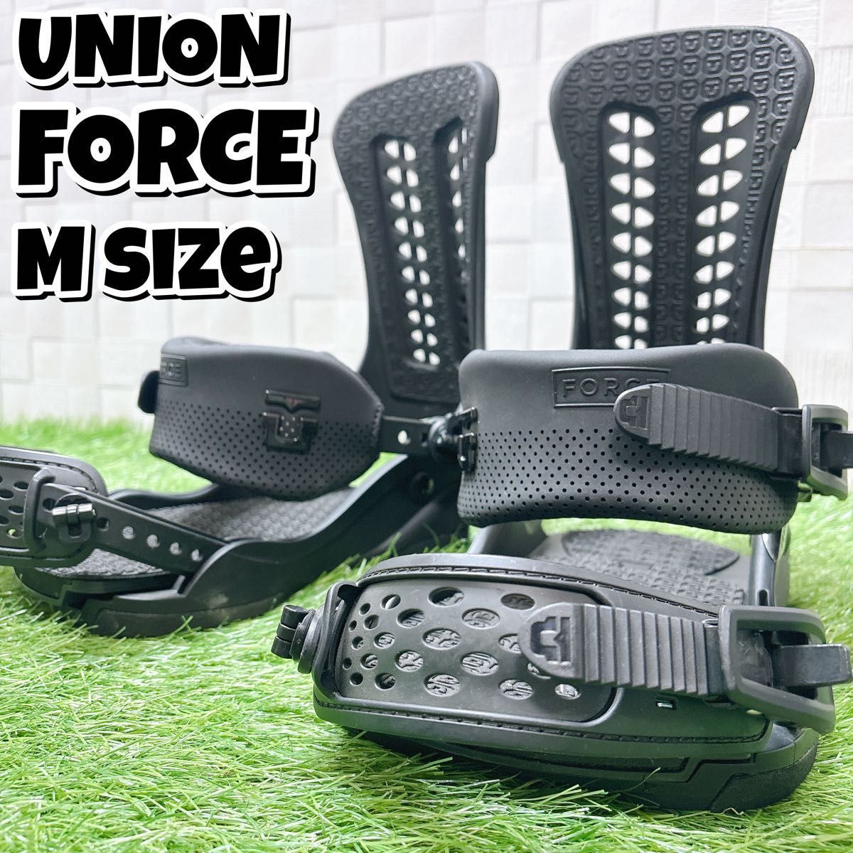 UNION FORCE サイズMビンディング ブラック　取説付き ユニオン UNION FORCE ビンディング Mサイズ メンズ スノーボード