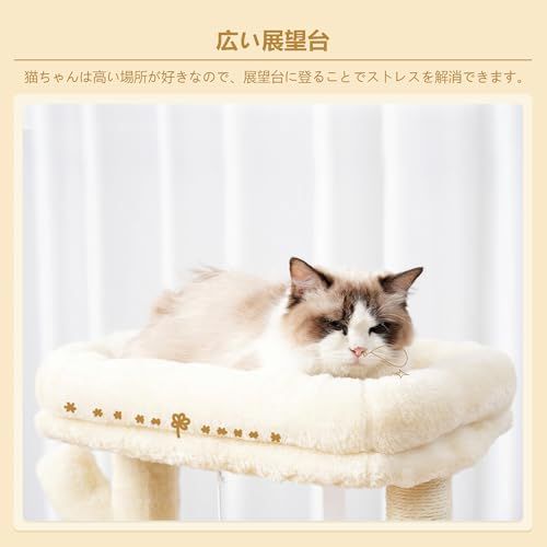 Heybly キャットタワー ミニキャットタワー 子猫や体の小さな猫に最適