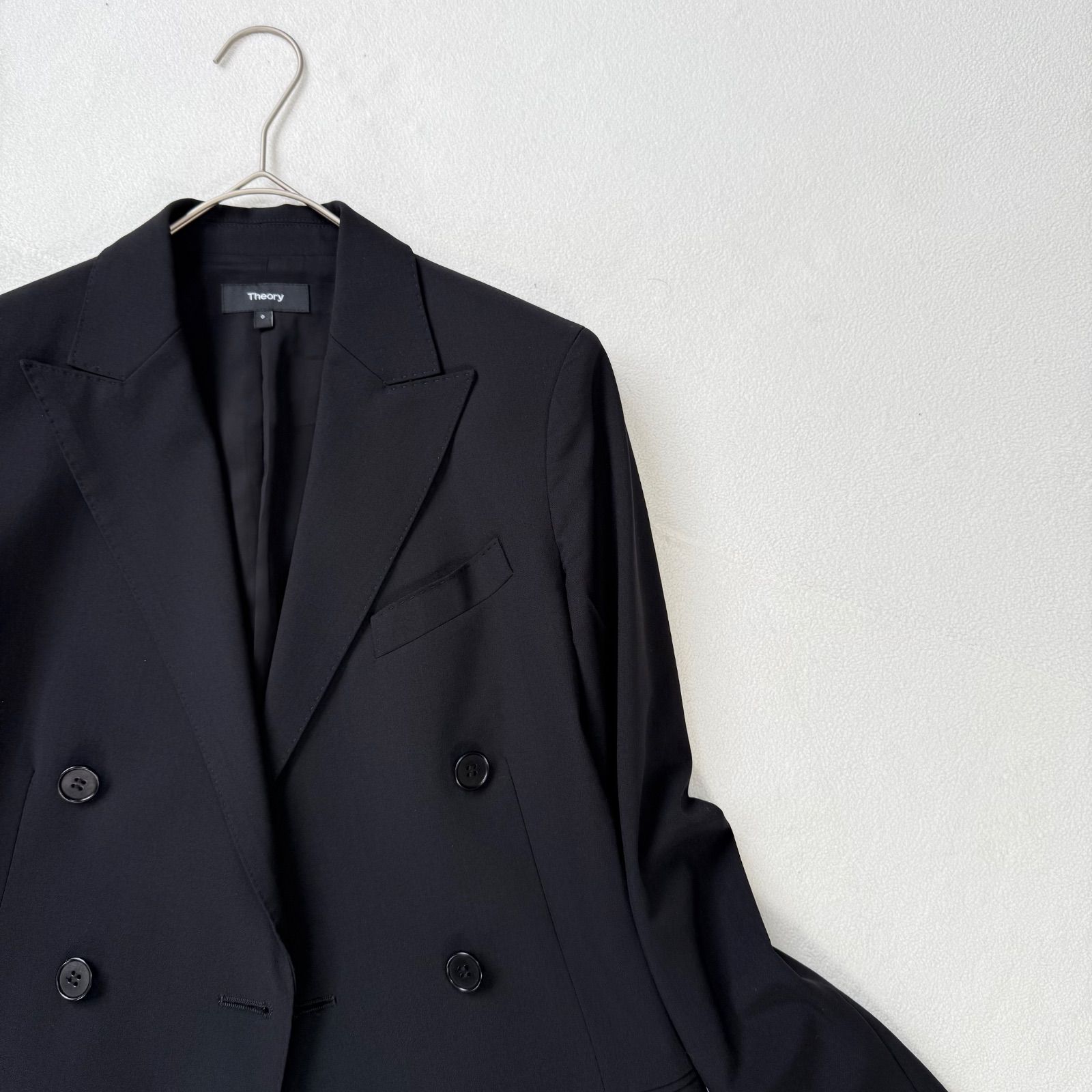 極美品・サイズ0・DB TAILOR JK ✨セオリー ダブル テーラード