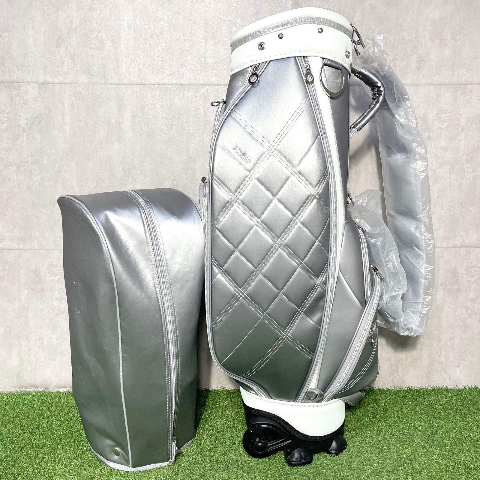ゼクシオ XXIO キャディバッグ キャスター ゴルフバッグ グレー レディース XXIO ゼクシオ キャディバッグ ゴルフバッグ グレー キャスター付き