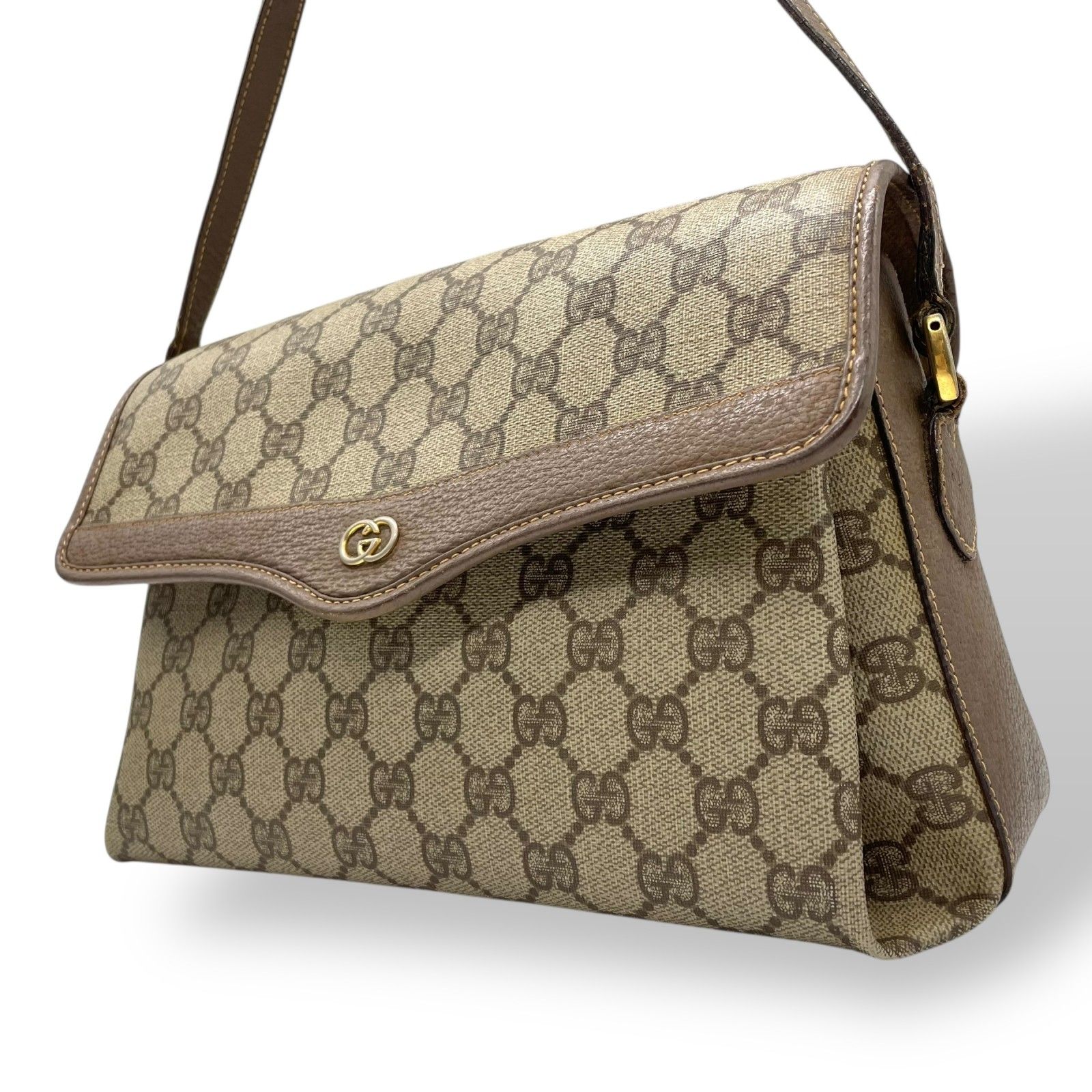 GUCCI オールドグッチ　GGスプリーム　ショルダーバッグ　PVC GUCCI オールドグッチ GGスプリーム ショルダーバッグ PVCキャンバス