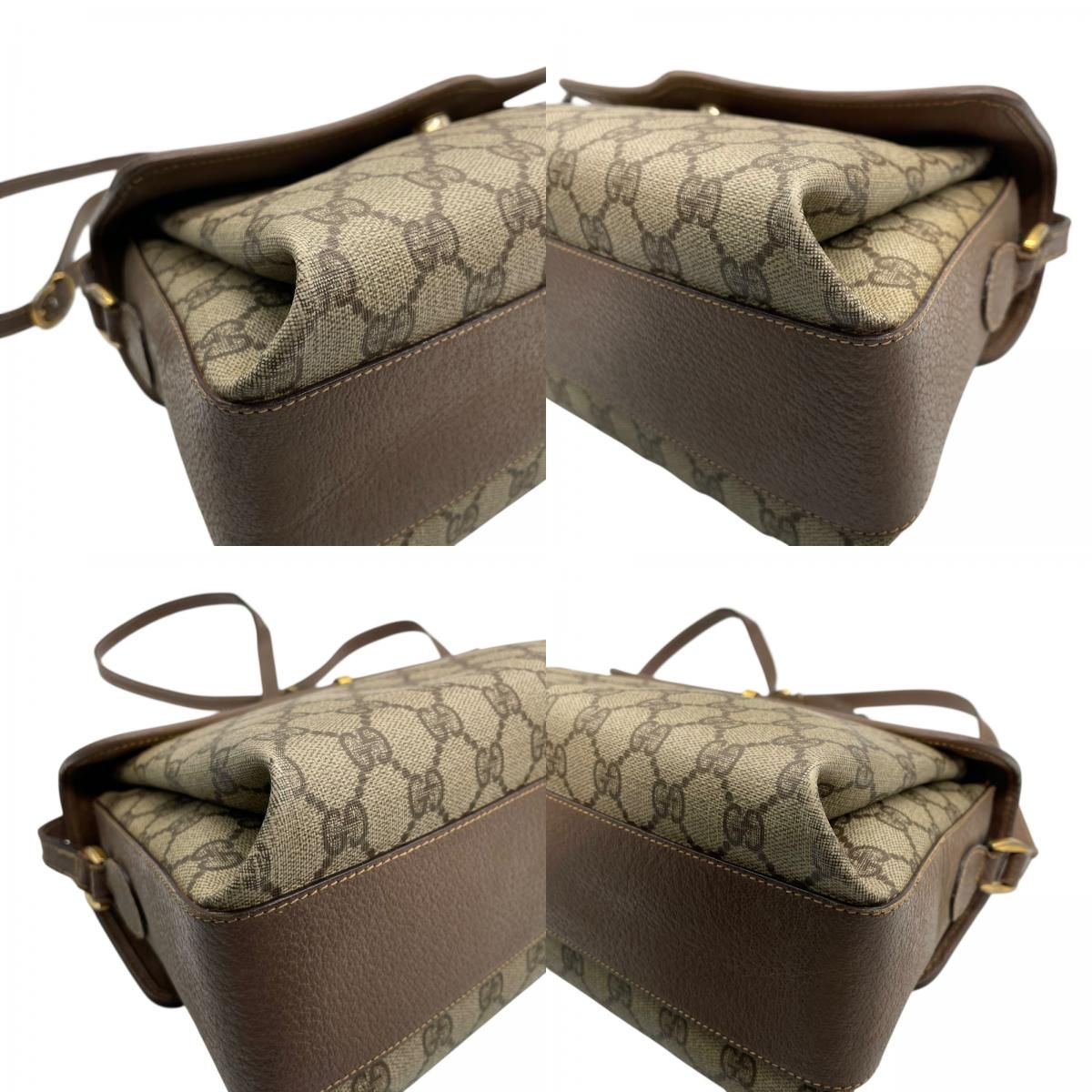 GUCCI グッチ　GGスプリーム　PVC ヴィンテージショルダーバッグ GUCCI オールドグッチ GGスプリーム ショルダーバッグ PVCキャンバス